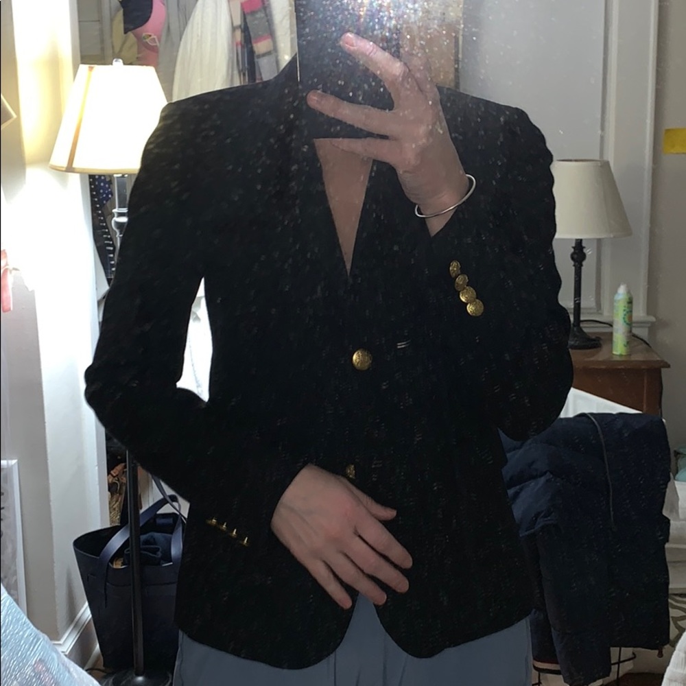 J.Crew black schoolboy blazer